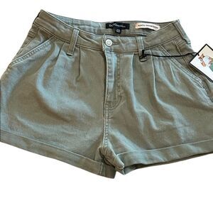 BCBGeneration High Waist Olive Shorts size 7/28 new with tags